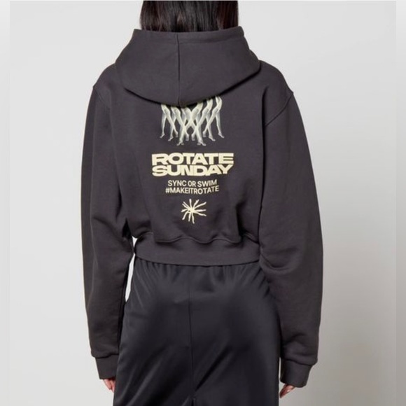 ROTATE SUNDAY
Women's Rotate Logo-print Organic Cotton Hoodie - Picture 2 of 8